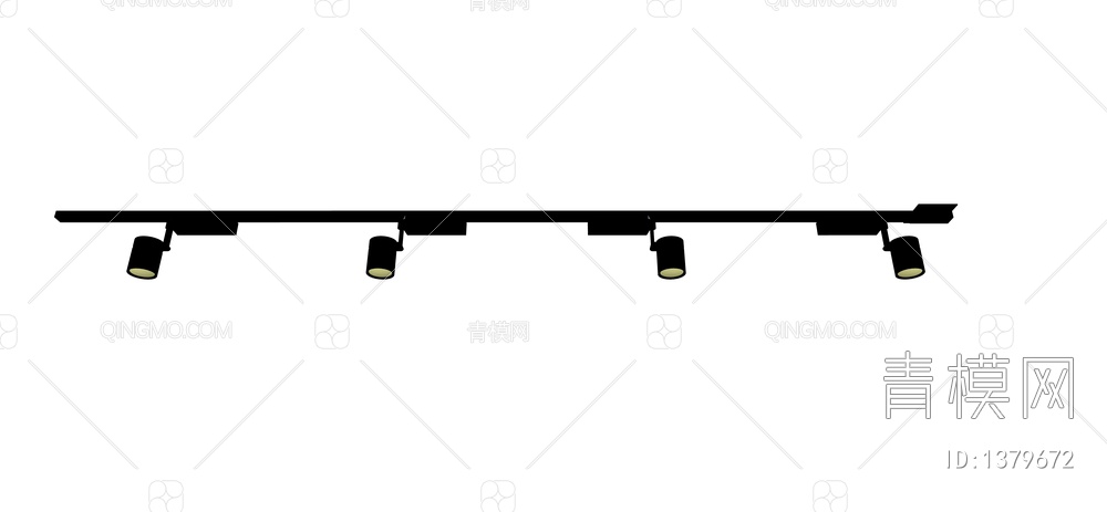 轨道射灯SU模型下载【ID:1379672】