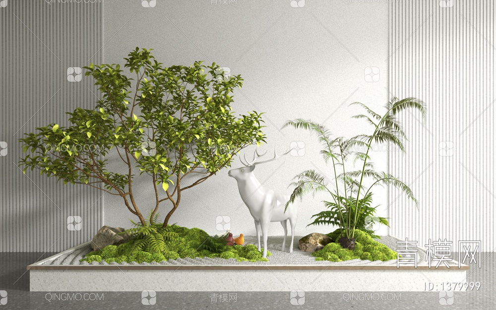景观植物造景3D模型下载【ID:1379999】