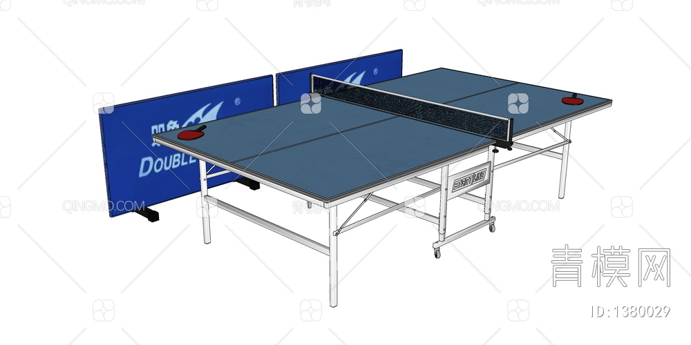 乒乓球桌SU模型下载【ID:1380029】