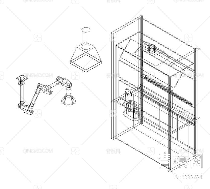 实验室通风柜万向罩原子吸收罩【ID:1382621】