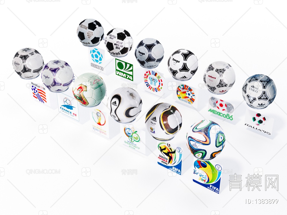 世界杯足球SU模型下载【ID:1383899】