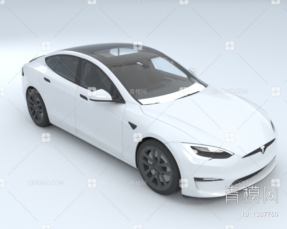 2022款特斯拉Tesla Model S Pla3D模型下载【ID:1387760】