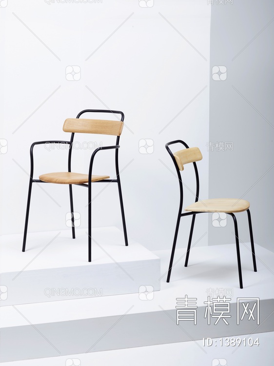 户外铁艺单椅3D模型下载【ID:1389104】