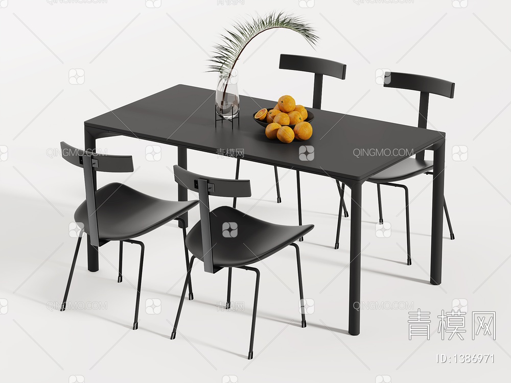 餐桌椅3D模型下载【ID:1386971】