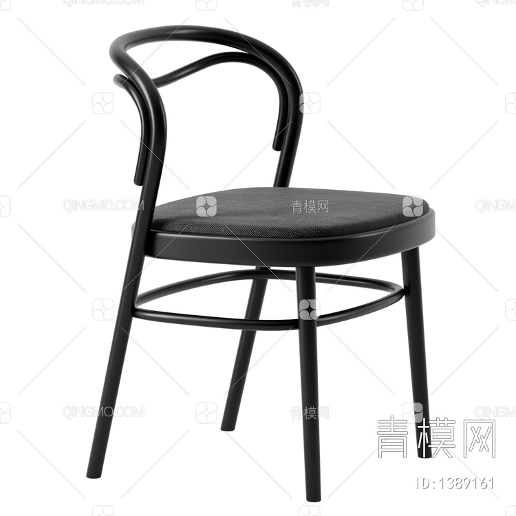 实木单椅3D模型下载【ID:1389161】