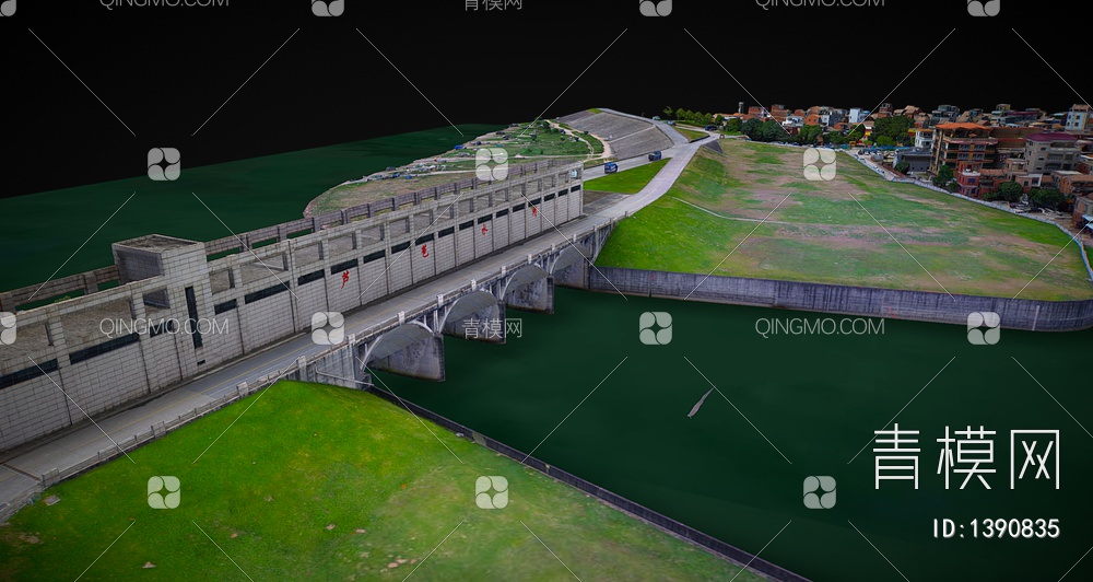 水坝3D模型下载【ID:1390835】