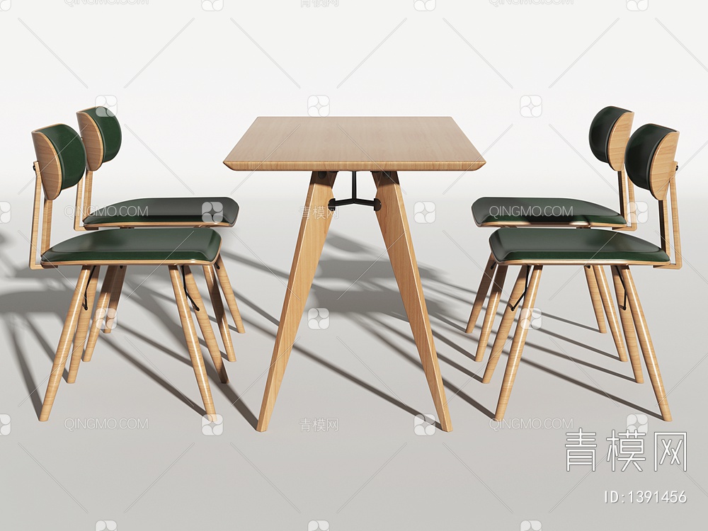 餐桌椅3D模型下载【ID:1391456】