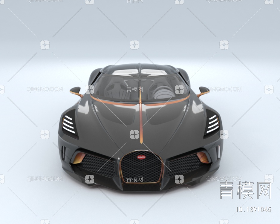 2024款布加迪Mistral超级跑车3D模型下载【ID:1391045】