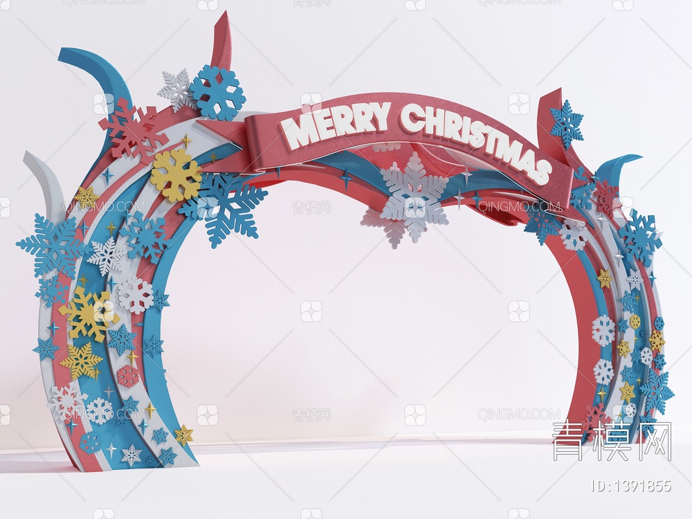 圣诞节拱门3D模型下载【ID:1391855】