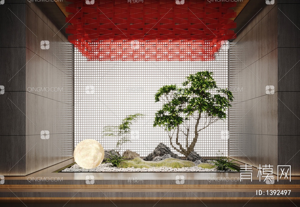 植物景观造景3D模型下载【ID:1392497】