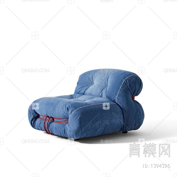 单人沙发SU模型下载【ID:1394396】