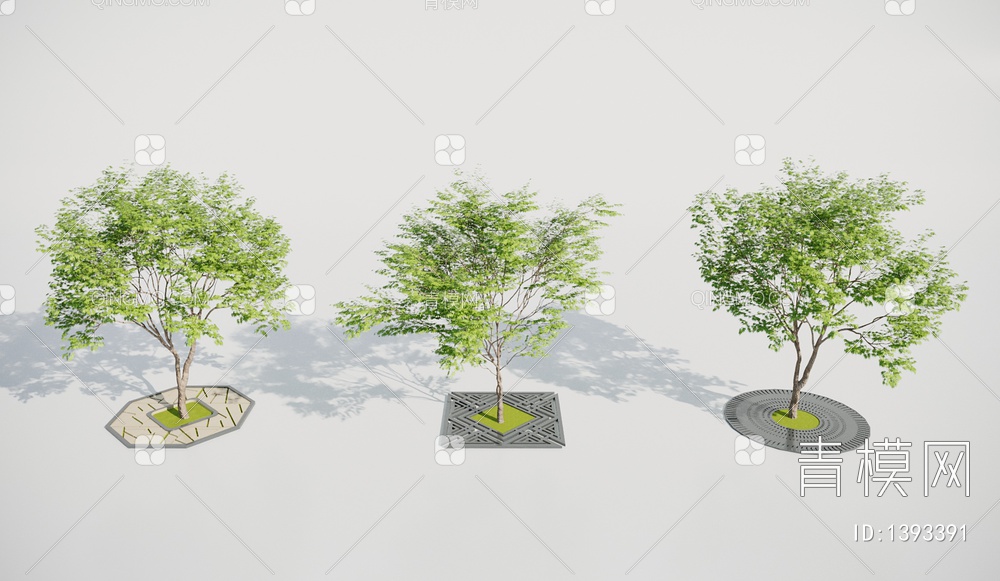 树池 景观小品3D模型下载【ID:1393391】