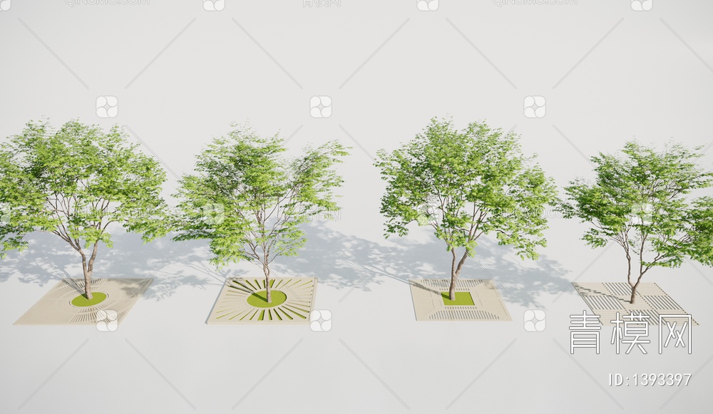 树池 景观小品3D模型下载【ID:1393397】