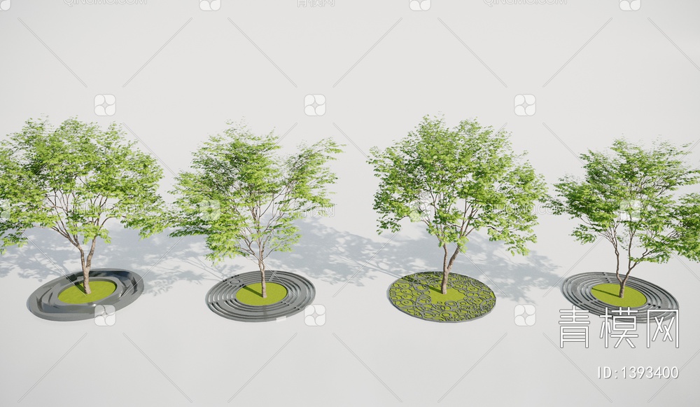 树池 景观小品3D模型下载【ID:1393400】