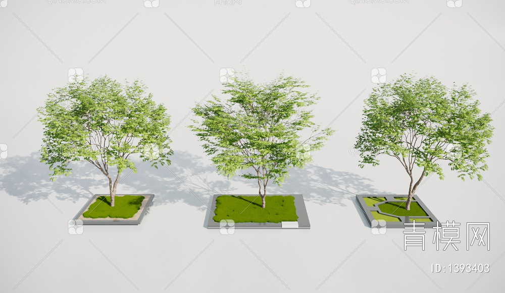 树池 景观小品3D模型下载【ID:1393403】