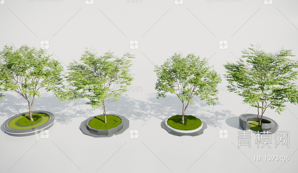 树池 景观小品3D模型下载【ID:1393406】