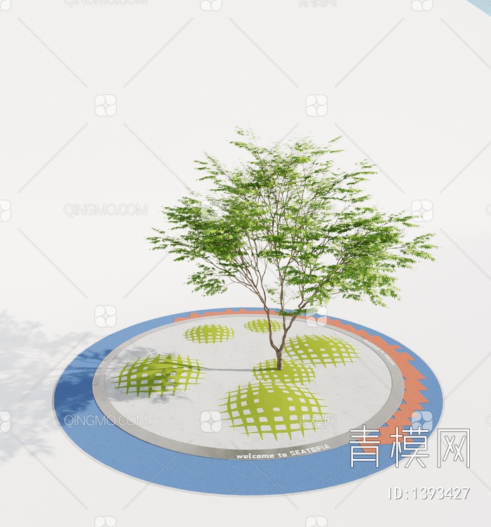 树池 景观小品3D模型下载【ID:1393427】