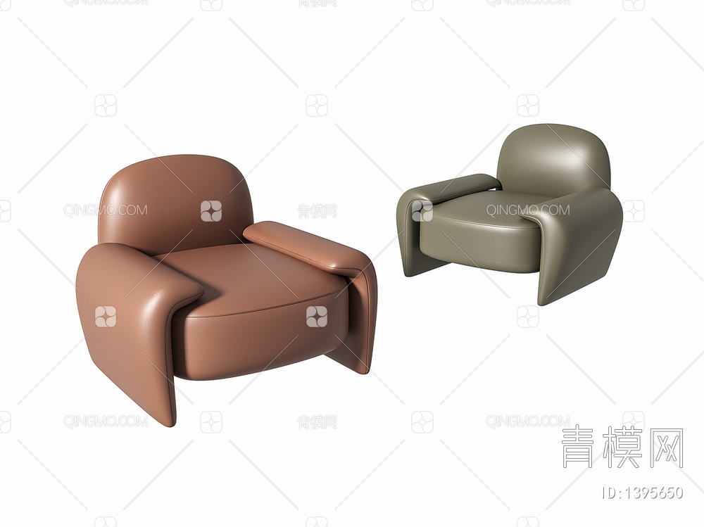 单椅3D模型下载【ID:1395650】
