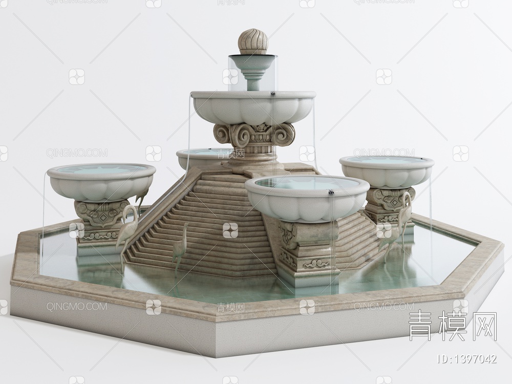 喷泉3D模型下载【ID:1397042】