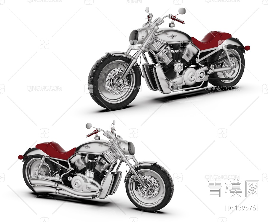 摩托车3D模型下载【ID:1395761】