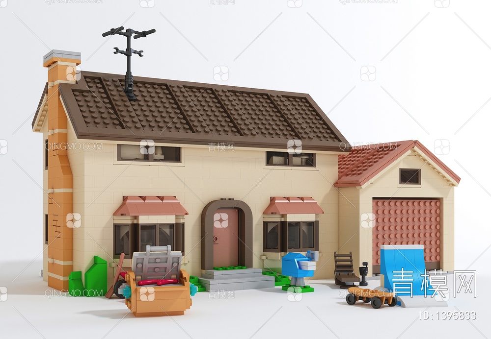 玩具房子3D模型下载【ID:1395833】