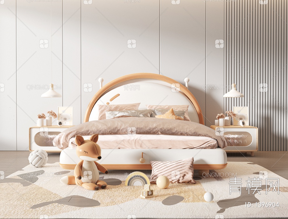 儿童床3D模型下载【ID:1396904】