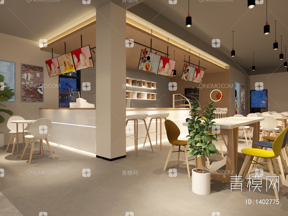 森海咖啡馆3D模型下载【ID:1402775】