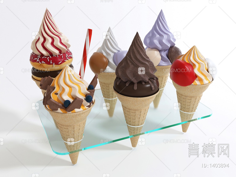冰淇淋3D模型下载【ID:1403894】