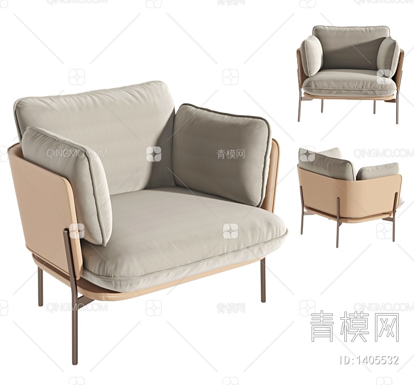 休闲椅3D模型下载【ID:1405532】