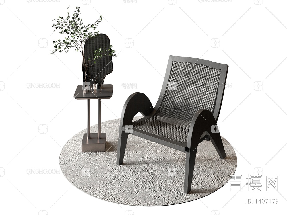休闲椅3D模型下载【ID:1407179】