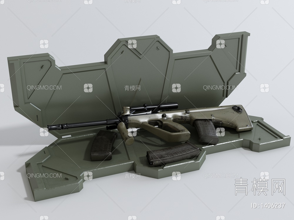 枪械3D模型下载【ID:1406237】