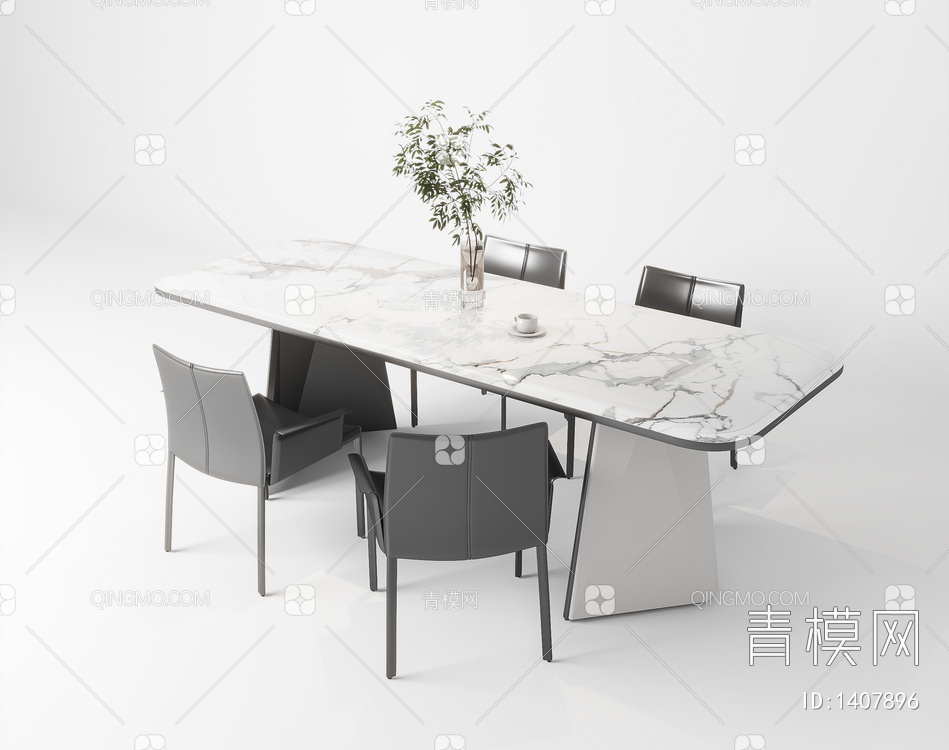 餐桌椅3D模型下载【ID:1407896】