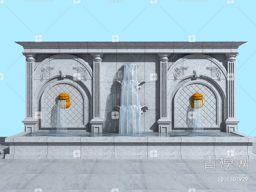 喷泉3D模型下载【ID:1407929】