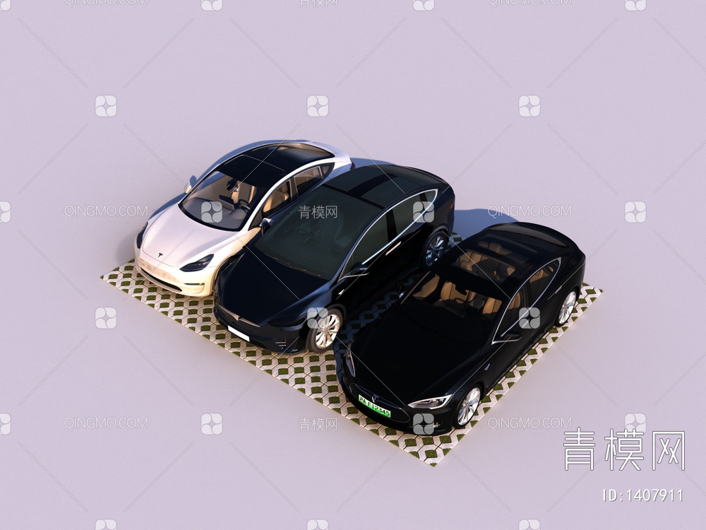 新能源汽车3D模型下载【ID:1407911】