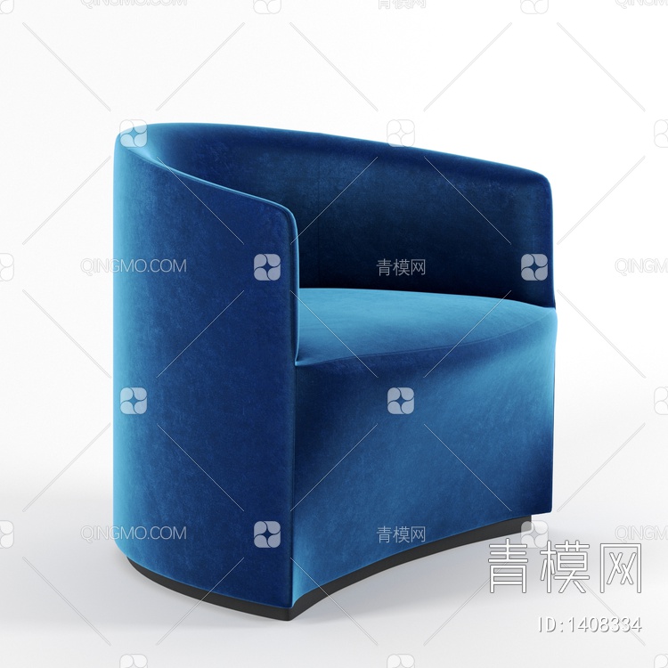 单人沙发3D模型下载【ID:1408334】