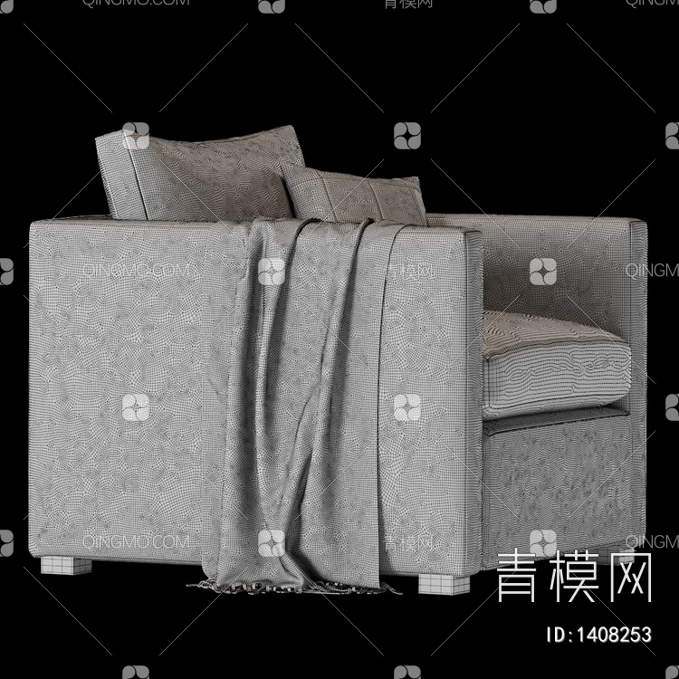 BELGIAN 单人沙发3D模型下载【ID:1408253】
