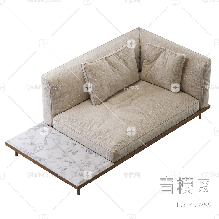 单人沙发床3D模型下载【ID:1408256】