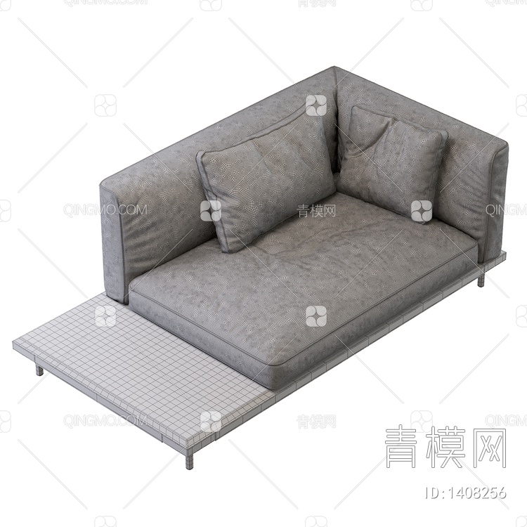 单人沙发床3D模型下载【ID:1408256】