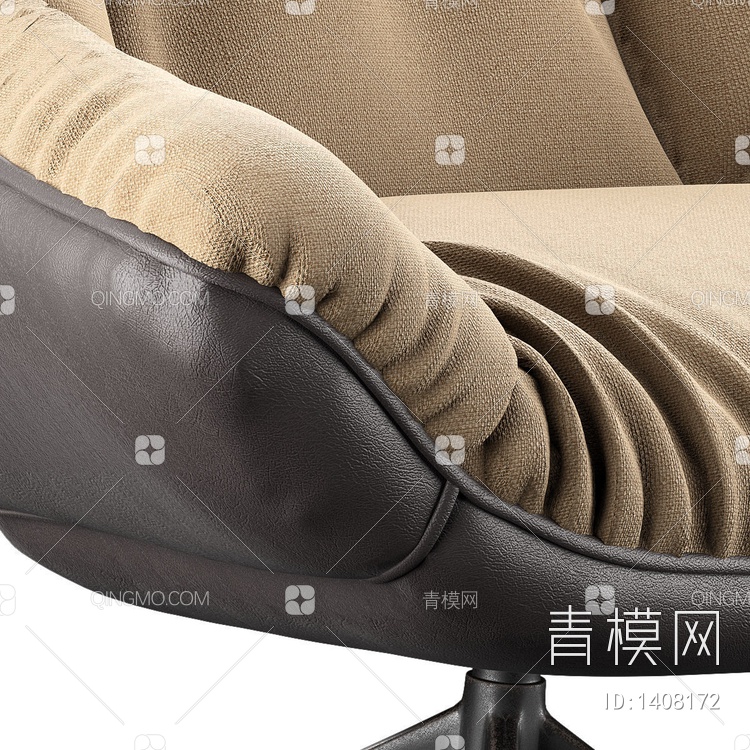 布艺休闲椅3D模型下载【ID:1408172】