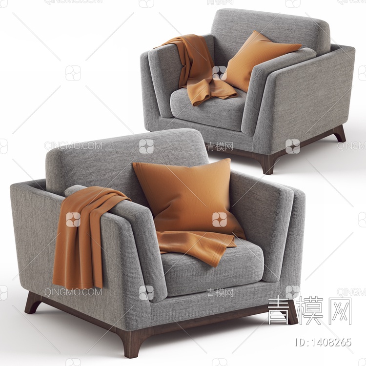 Gorsia 单人沙发3D模型下载【ID:1408265】