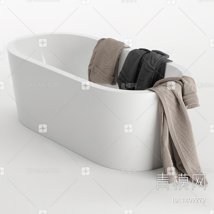 浴缸3D模型下载【ID:1409279】