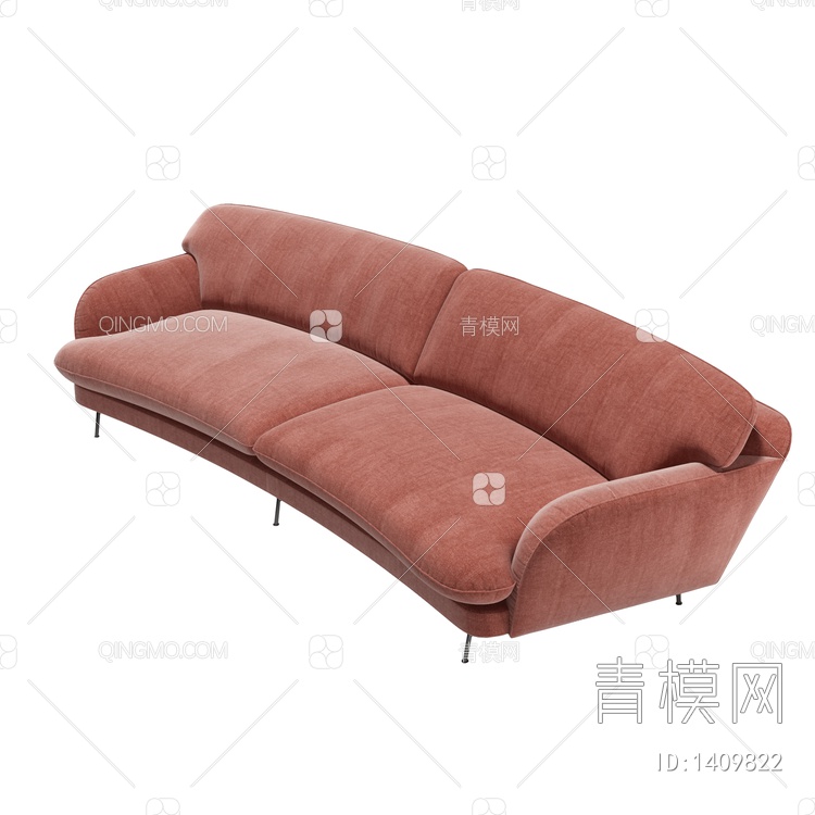 双人沙发3D模型下载【ID:1409822】