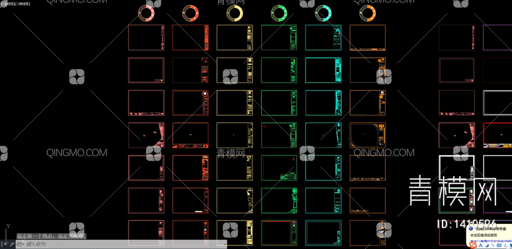 国外极具创意的cad图框模板【ID:1410596】