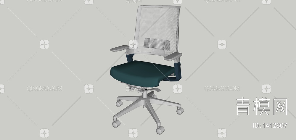 办公单椅SU模型下载【ID:1412807】