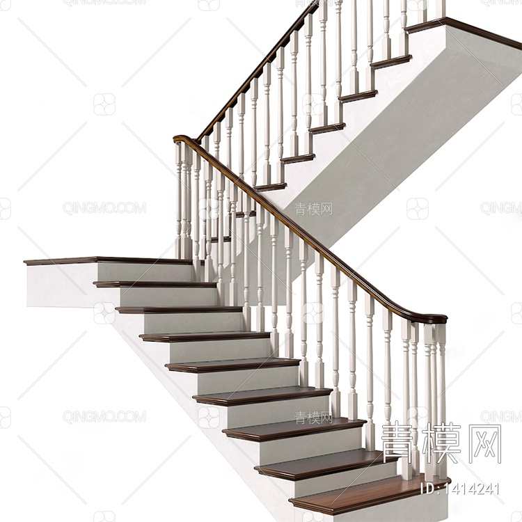 扶手楼梯3D模型下载【ID:1414241】