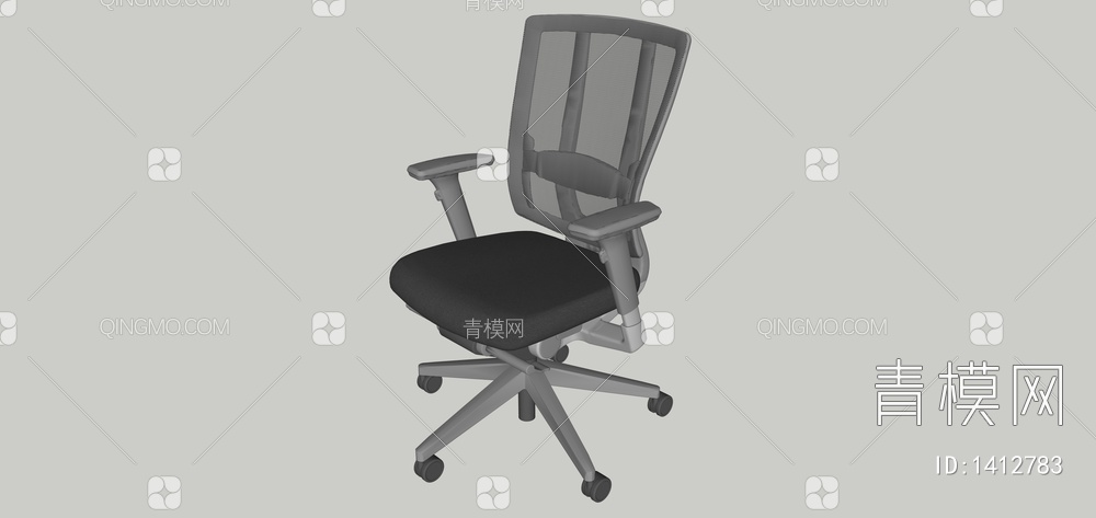 办公单椅SU模型下载【ID:1412783】