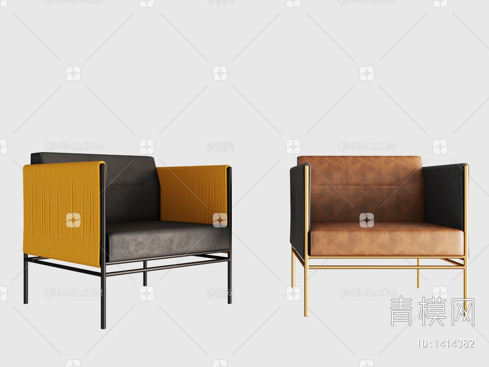 单椅 餐椅3D模型下载【ID:1414382】