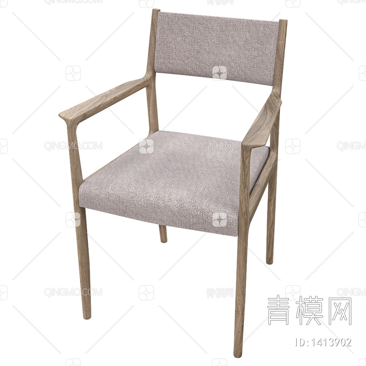 单椅 餐椅3D模型下载【ID:1413902】