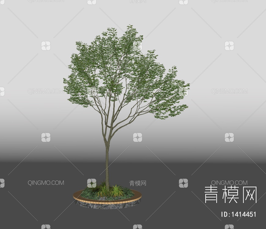 树木 景观树SU模型下载【ID:1414451】