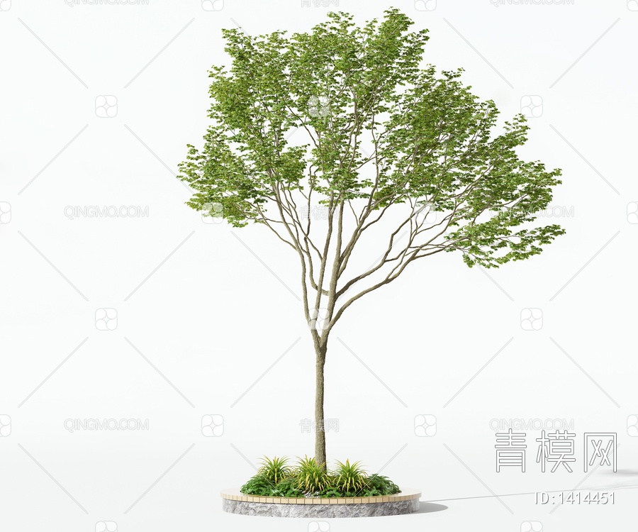 树木 景观树SU模型下载【ID:1414451】